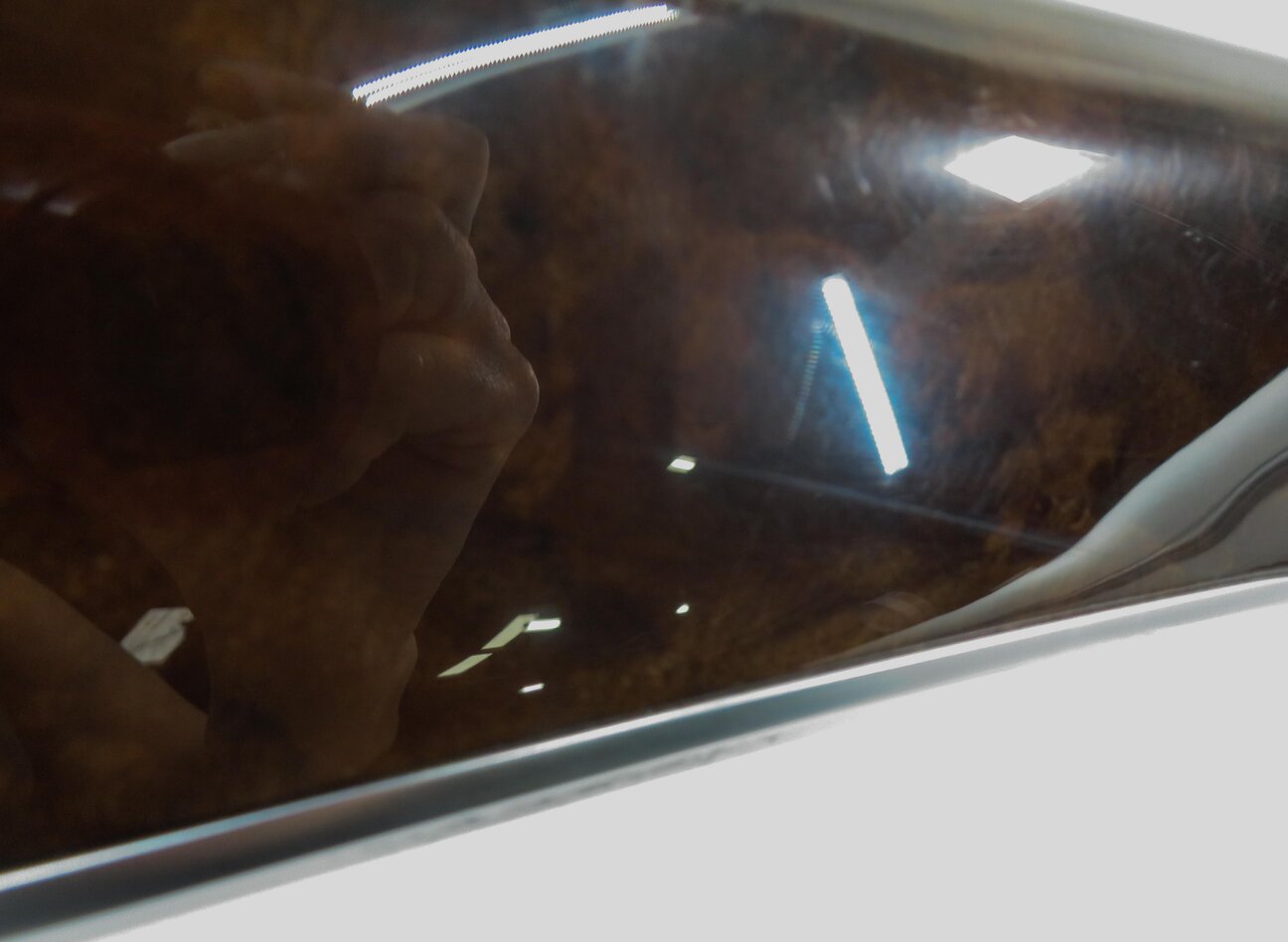 Thumbnail 10: 2013 AUDI A6 (C7) DASH DOOR CONSOLE WOOD GRAIN TRIM PANEL SET (DARK WALNUT WOOD)