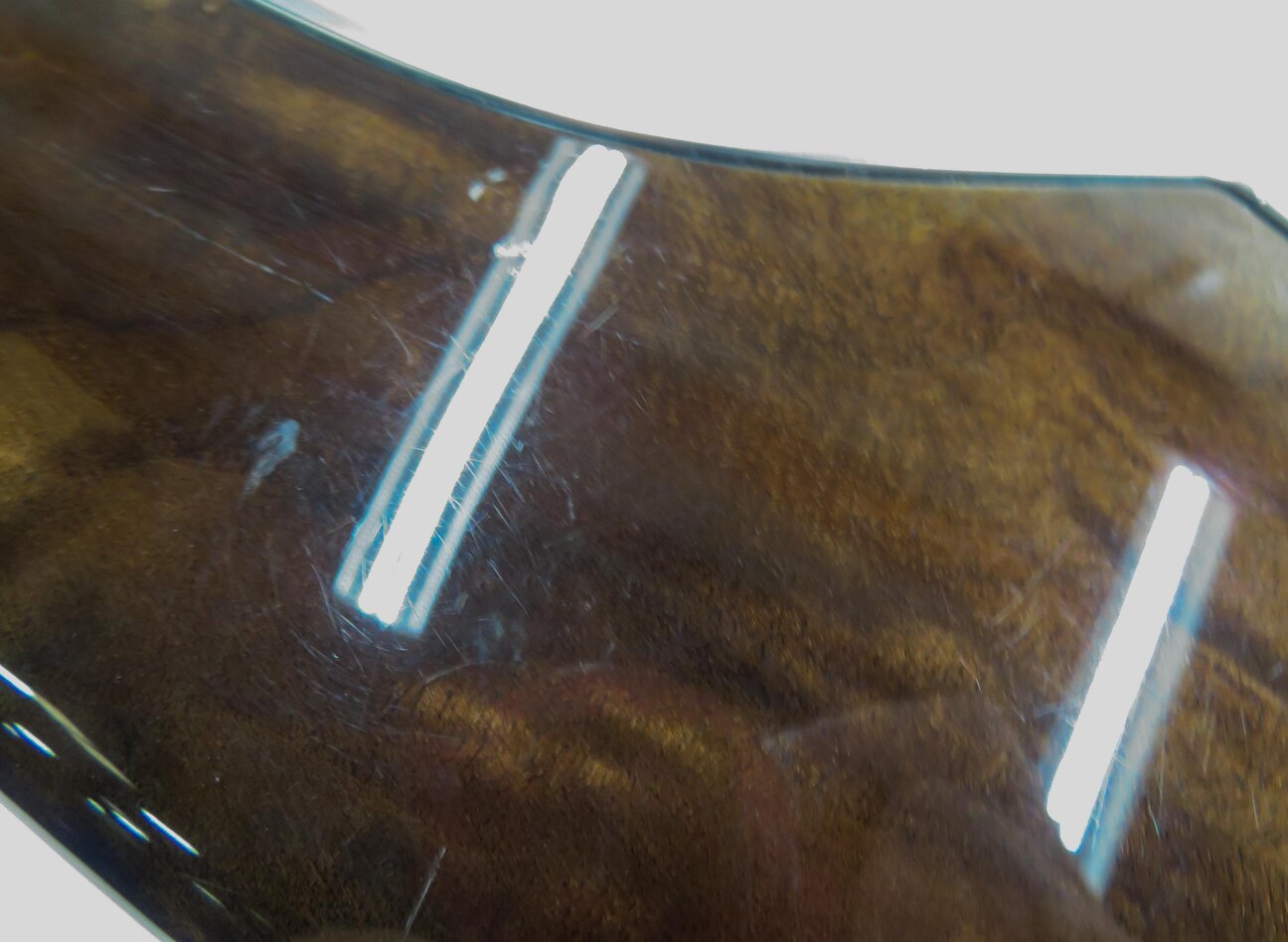 Thumbnail 11: 2013 AUDI A6 (C7) DASH DOOR CONSOLE WOOD GRAIN TRIM PANEL SET (DARK WALNUT WOOD)