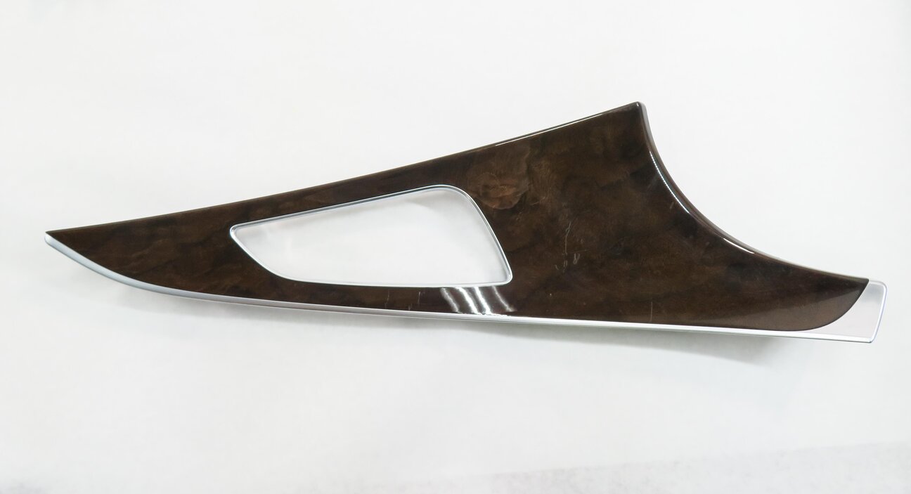 Thumbnail 4: 2013 AUDI A6 (C7) DASH DOOR CONSOLE WOOD GRAIN TRIM PANEL SET (DARK WALNUT WOOD)