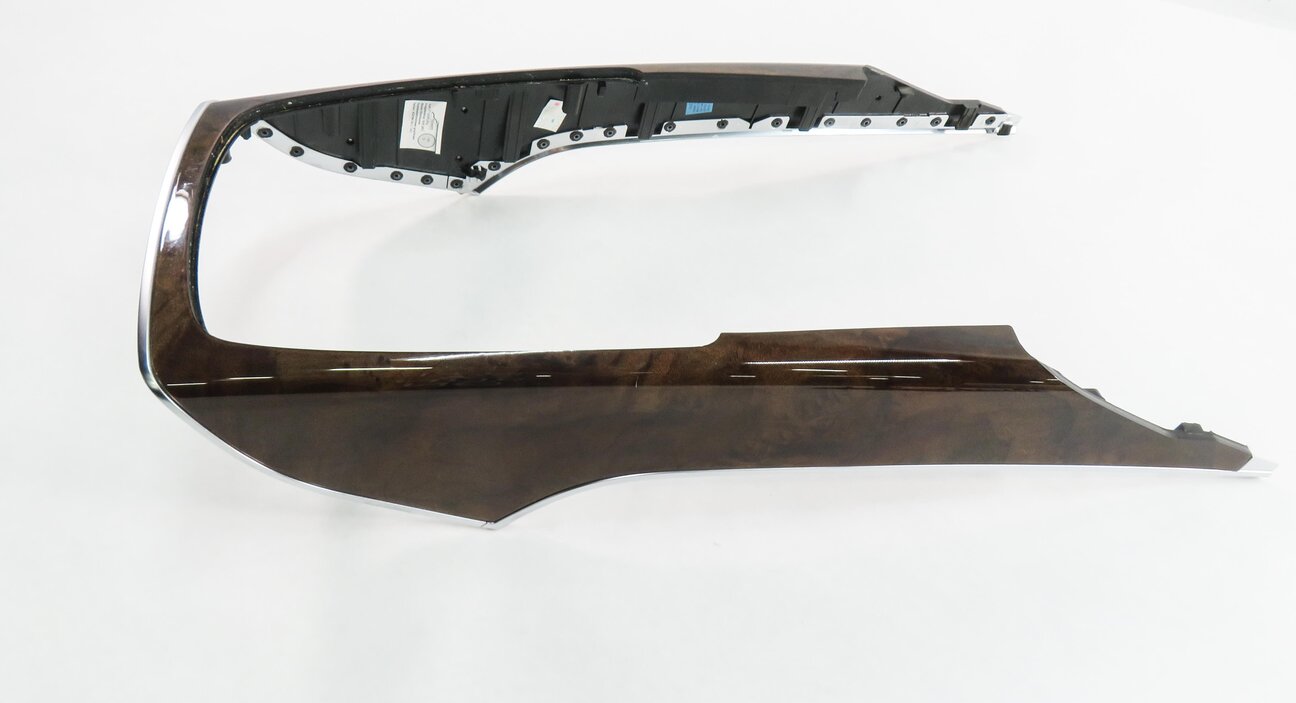Thumbnail 9: 2013 AUDI A6 (C7) DASH DOOR CONSOLE WOOD GRAIN TRIM PANEL SET (DARK WALNUT WOOD)