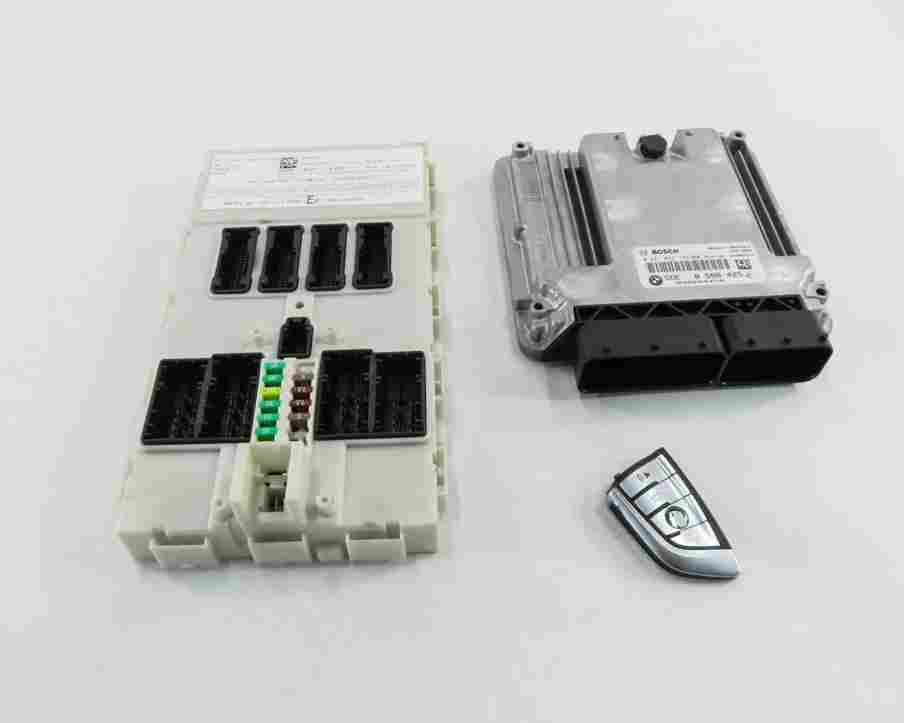 Thumbnail 1: 2015 BMW X5 F15 3.0L TURBO N57Y DIESEL BODY BCM ECM ENGINE MODULE KEY SET (130k)