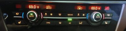 Thumbnail 2: 14-19 BMW X5 X6 X5M X6M ///M (F15 F16 F85 F86) FRONT HEATER TEMPERATURE CONTROL