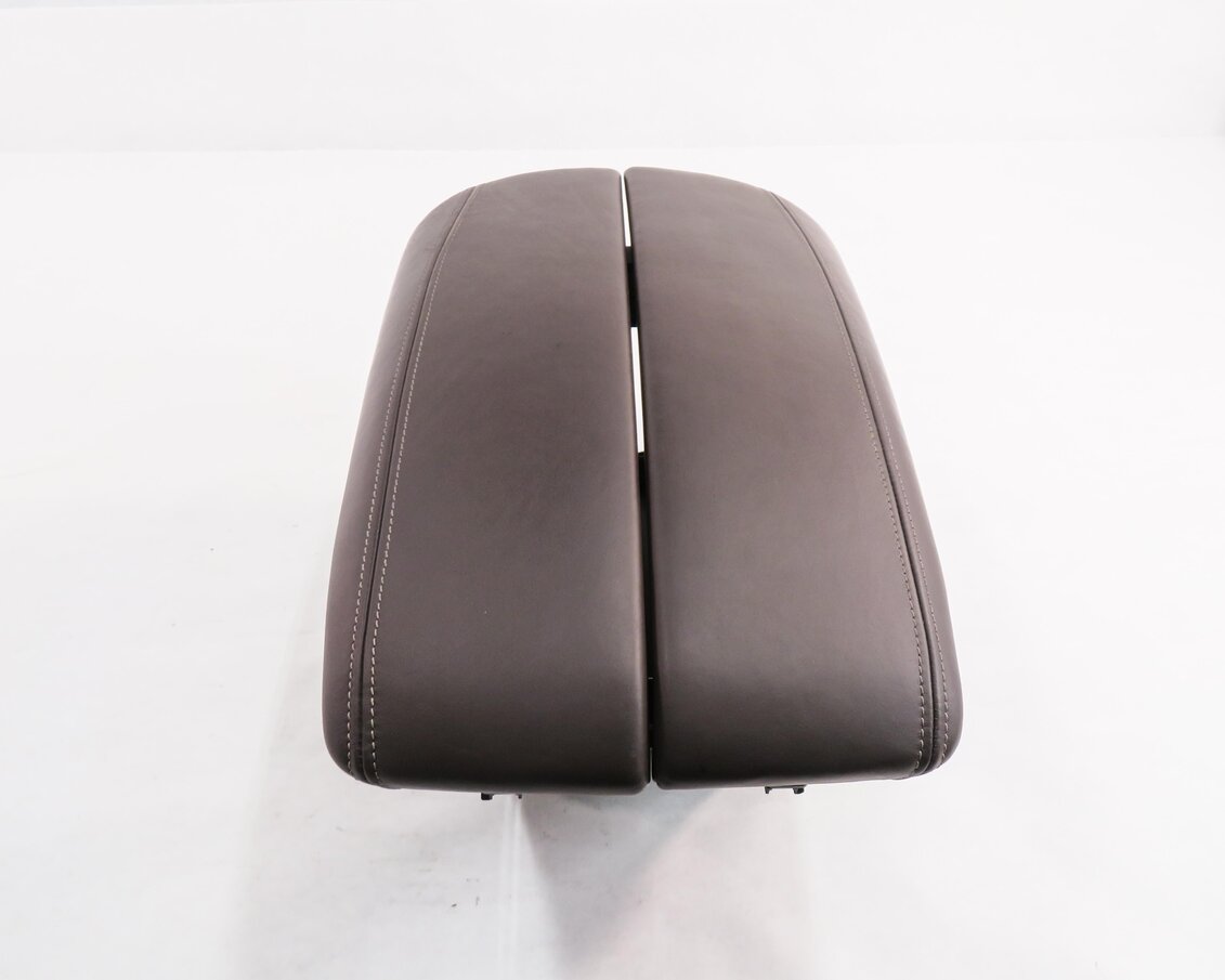 Thumbnail 5: 2014-2019 BMW X5 X6 (F15 F16) FRONT CENTER CONSOLE ARM REST COMPARTMENT (BROWN)