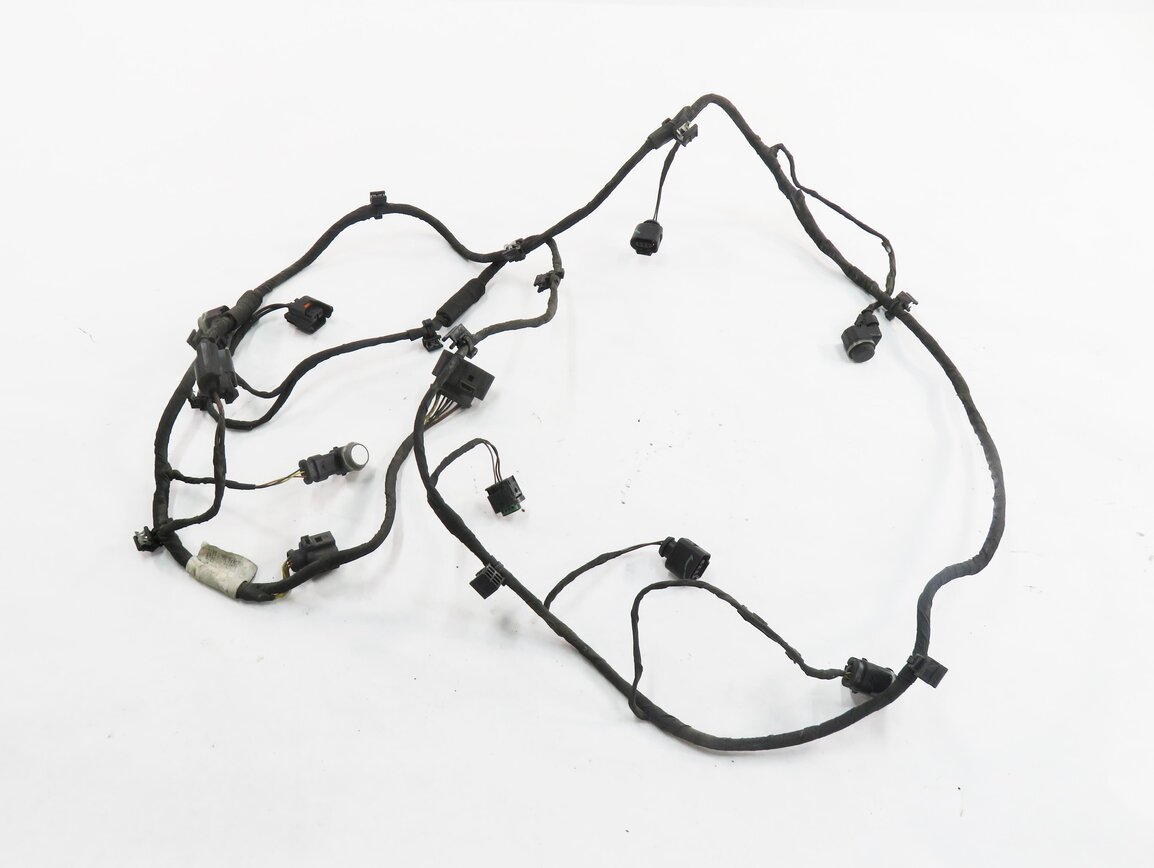 Thumbnail 2: 2015 AUDI Q7 (4L) FRONT PDC PARK DISTANCE SENSOR SET w/ HARNESS (CARRARA WHITE)