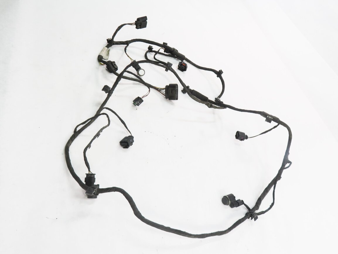 Thumbnail 3: 2015 AUDI Q7 (4L) FRONT PDC PARK DISTANCE SENSOR SET w/ HARNESS (CARRARA WHITE)