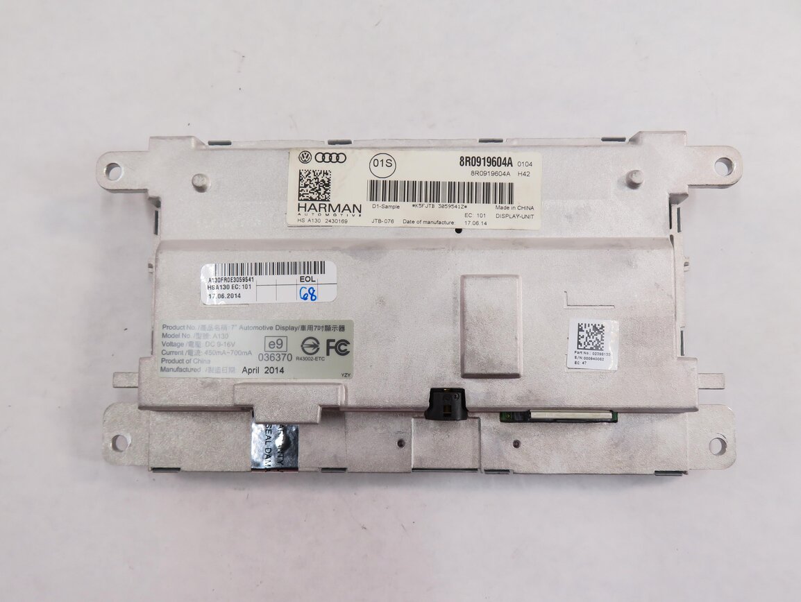 Thumbnail 7: 2013-2017 AUDI A5 S5 Q5 Q7 (4L B8 8T 8R) GPS NAVIGATION MEDIA DISPLAY SCREEN 7"