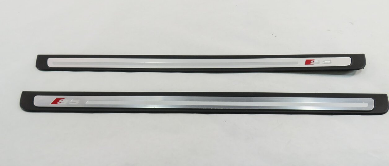 2014 AUDI S5 (B8 8T) COUPE - DOOR SILL SCUFF PANEL TRIM SET-2