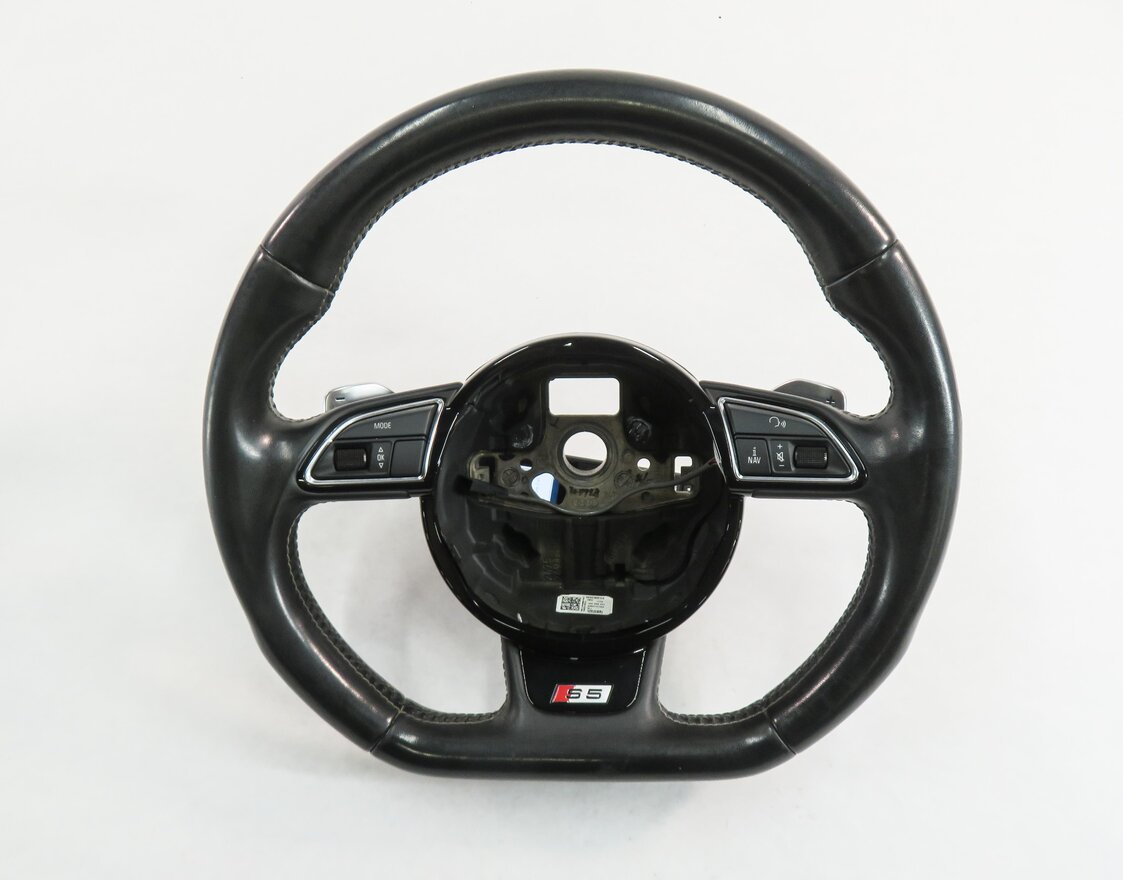 Thumbnail 5: 2013-2017 AUDI S5 (B8 8T) SPORT LEATHER STEERING WHEEL w/ SHIFT PADDLES