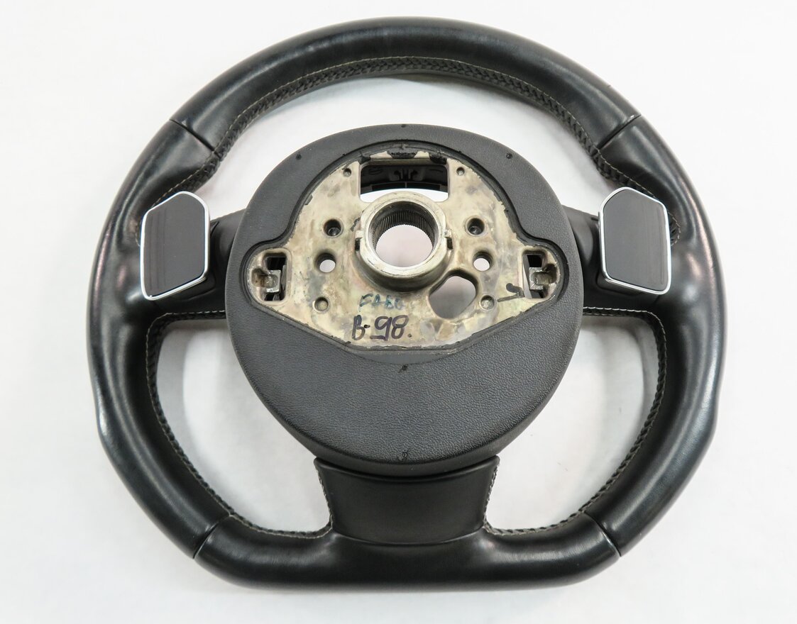 Thumbnail 9: 2013-2017 AUDI S5 (B8 8T) SPORT LEATHER STEERING WHEEL w/ SHIFT PADDLES