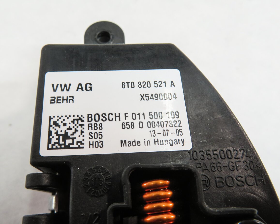 Thumbnail 5: 2014 AUDI S5 (B8 8T) FRONT HEATER A/C BLOWER FAN MOTOR SPEED RESISTOR