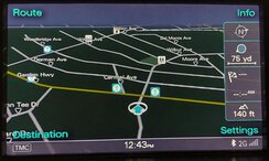 2013-2017 AUDI A5 S5 Q5 Q7 (4L B8 8T 8R) GPS NAVIGATION MEDIA DISPLAY SCREEN 7"