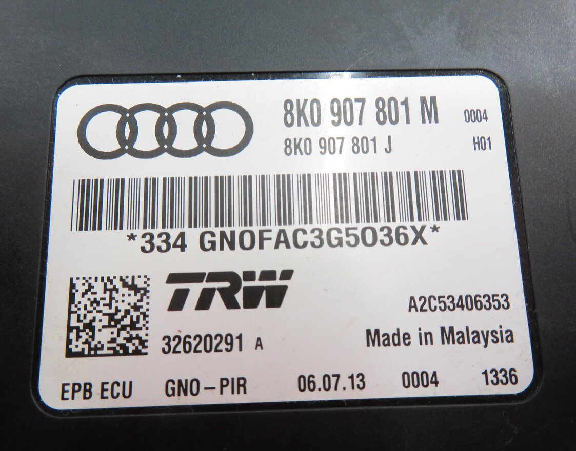 Thumbnail 5: 2014 AUDI S5 (B8 8T) PARKING BRAKE CONTROL MODULE