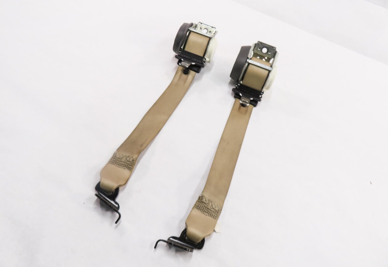 2013 BMW X3 (F25) REAR SEAT - LEFT & RIGHT SEATBELT RETRACTOR SET-2 (BEIGE)