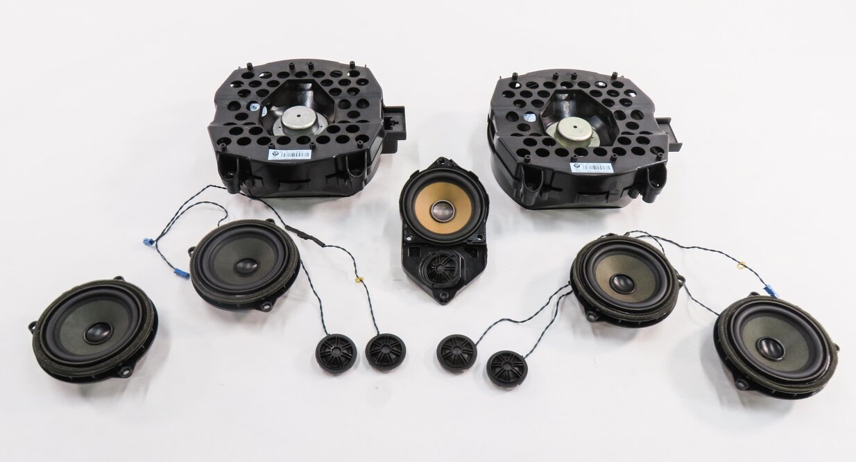 Thumbnail 2: 2013 BMW X3 (F25) RADIO STEREO AUDIO SUB SUBWOOFER TWEETER SPEAKER SET-12