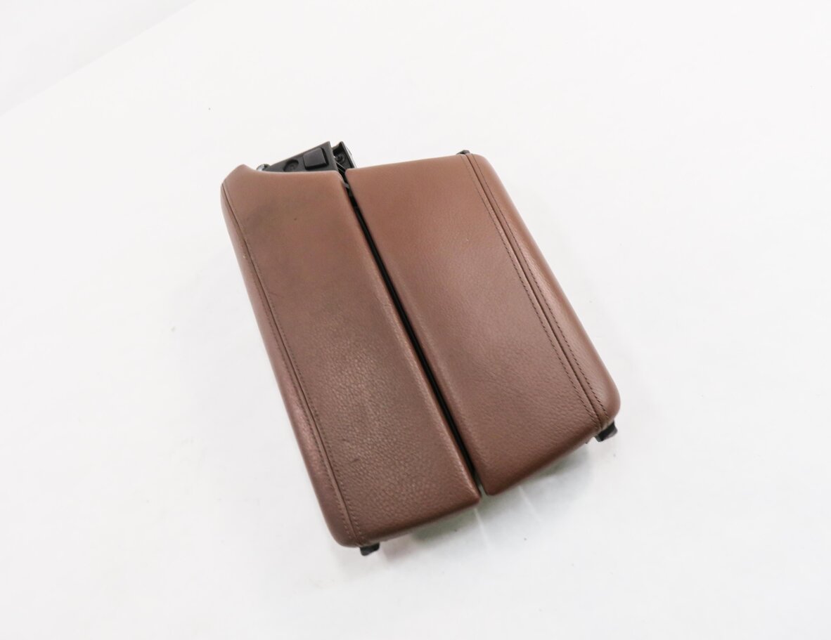 2011 BMW 535i (F10) FRONT CENTER CONSOLE ARMREST LID (CINNAMON BROWN LEATHER)