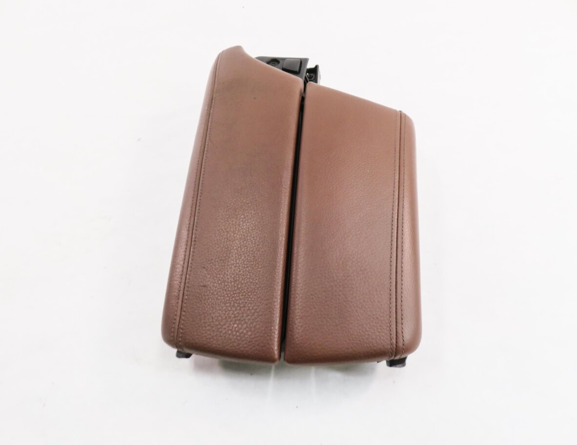 Thumbnail 2: 2011 BMW 535i (F10) FRONT CENTER CONSOLE ARMREST LID (CINNAMON BROWN LEATHER)