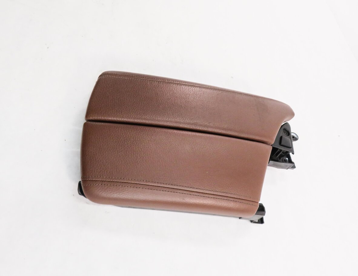 Thumbnail 3: 2011 BMW 535i (F10) FRONT CENTER CONSOLE ARMREST LID (CINNAMON BROWN LEATHER)