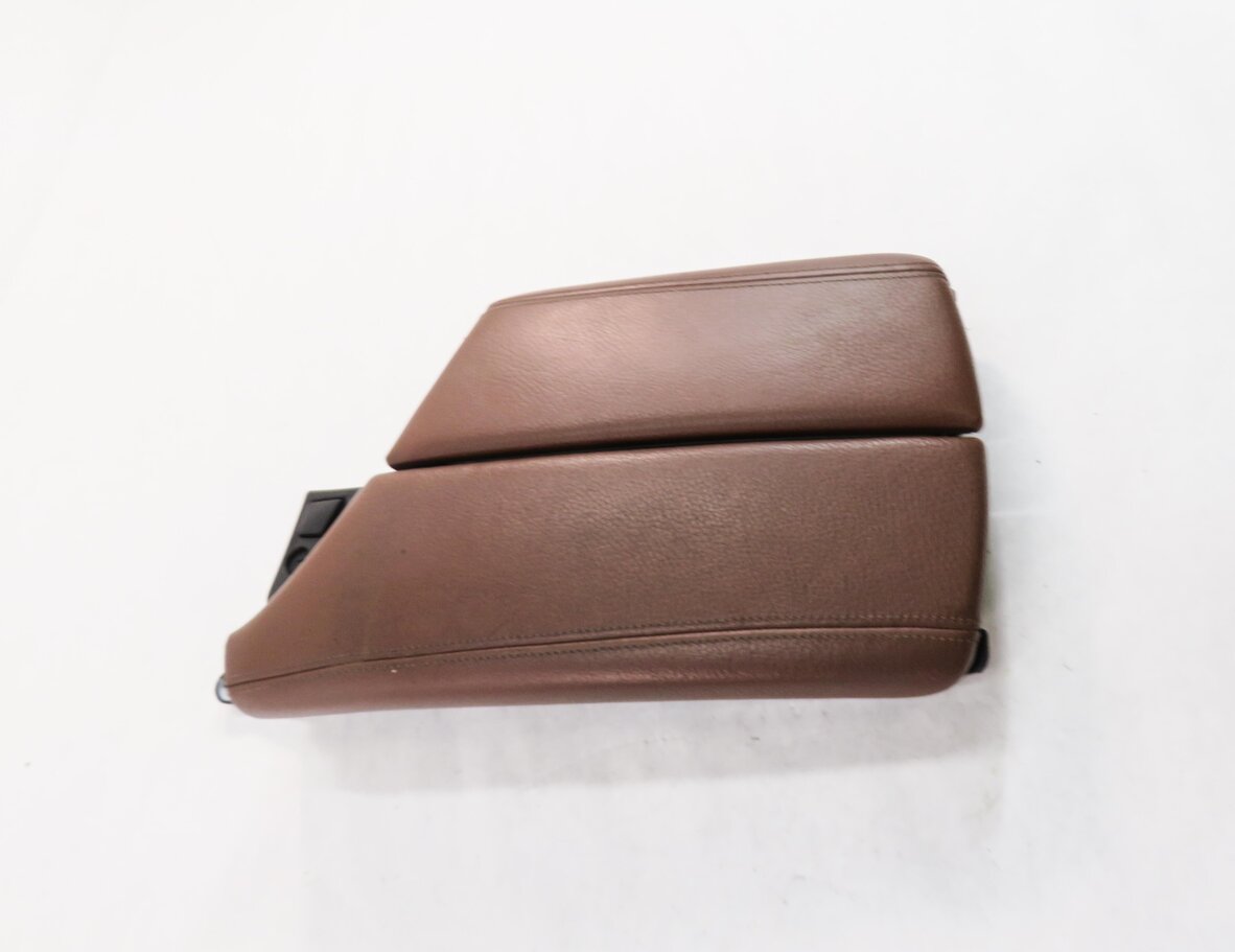 Thumbnail 4: 2011 BMW 535i (F10) FRONT CENTER CONSOLE ARMREST LID (CINNAMON BROWN LEATHER)