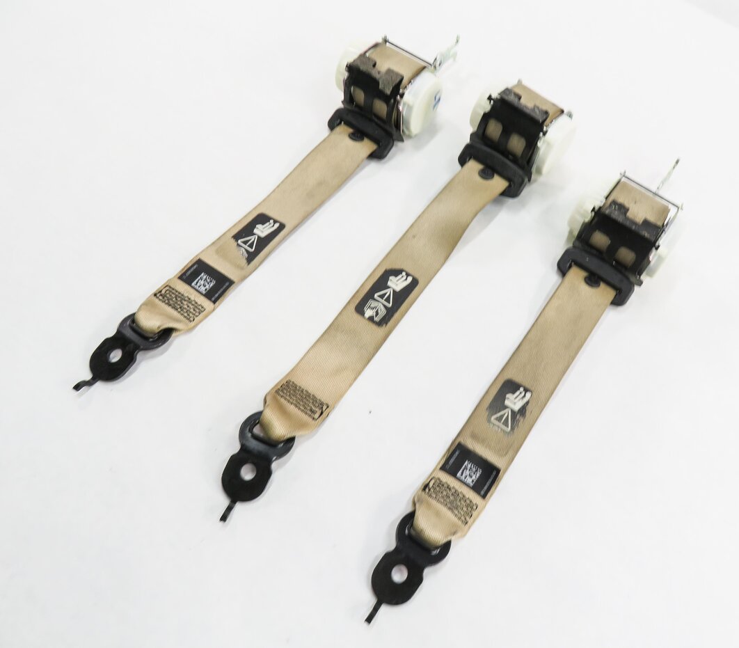 2011 BMW 535i (F10) REAR SEAT SEATBELT RETRACTOR SET-3 (BEIGE)