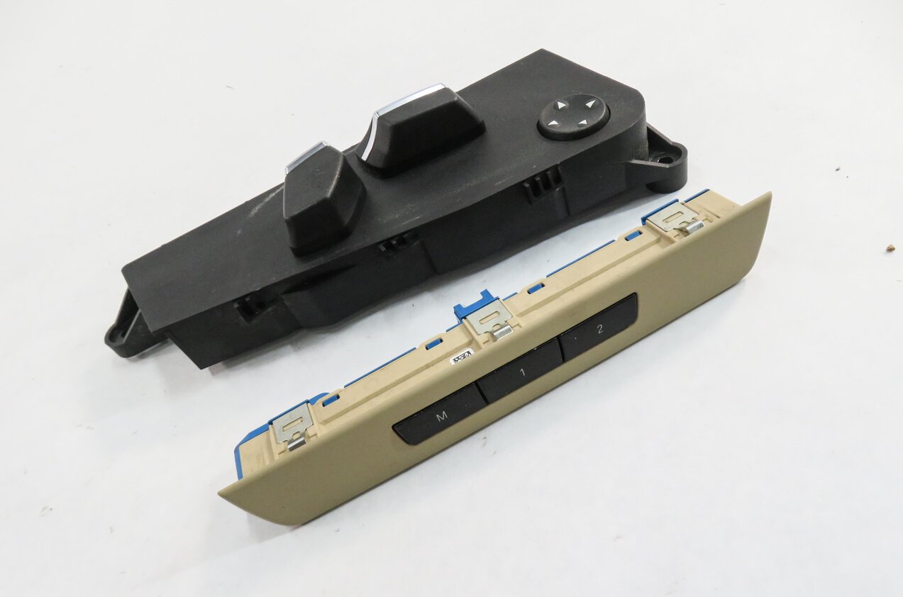 2011 BMW 535i (F10) LEFT FRONT DRIVER SEAT ADJUSTMENT SWITCH (BEIGE)