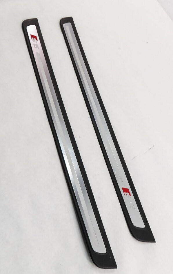 Thumbnail 4: 2013 AUDI S5 (B8 8T) LEFT & RIGHT DOOR SILL SCUFF PANEL TRIM SET-2
