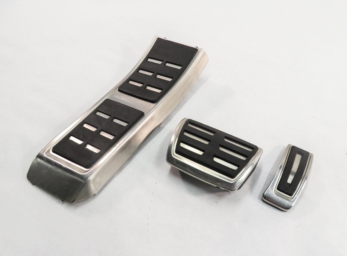 2013 AUDI S5 (B8 8T) GAS BRAKE REST PEDAL TRIM SET-3