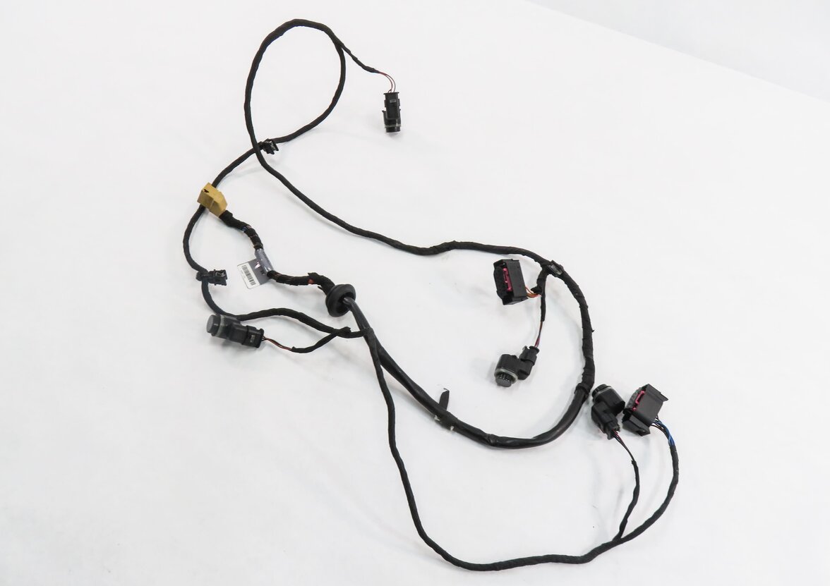 2013 AUDI S5 (B8 8T) REAR PDC PARK DISTANCE SENSOR SET w/ HARNESS (MONSOON GRAY)