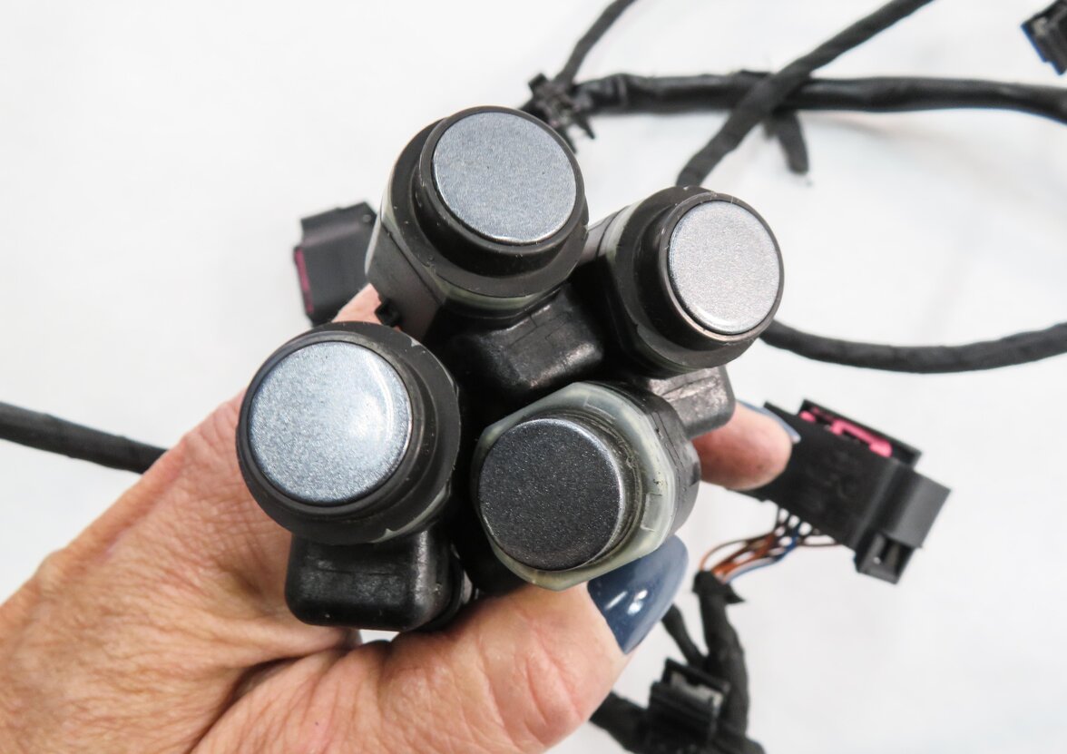 Thumbnail 6: 2013 AUDI S5 (B8 8T) REAR PDC PARK DISTANCE SENSOR SET w/ HARNESS (MONSOON GRAY)
