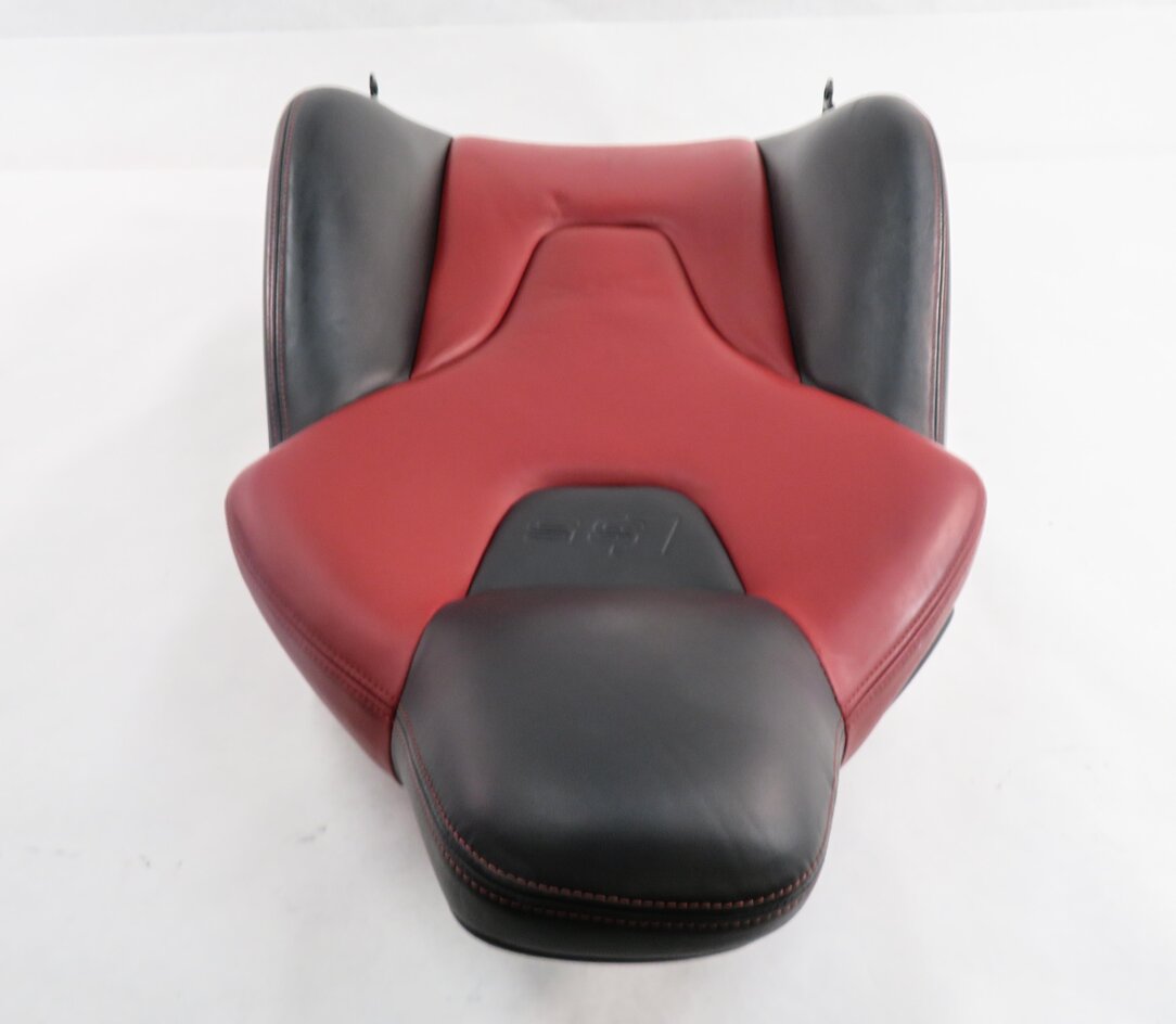 Thumbnail 4: 2013 AUDI S5 (B8 8T) PASSENGER - UPPER TOP HEATED SPORT SEAT CUSHION (BLACK RED)