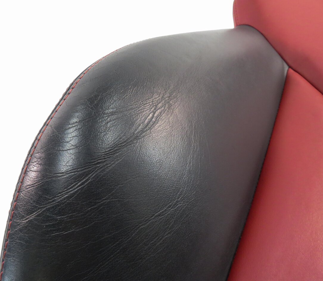 Thumbnail 8: 2013 AUDI S5 (B8 8T) PASSENGER - UPPER TOP HEATED SPORT SEAT CUSHION (BLACK RED)