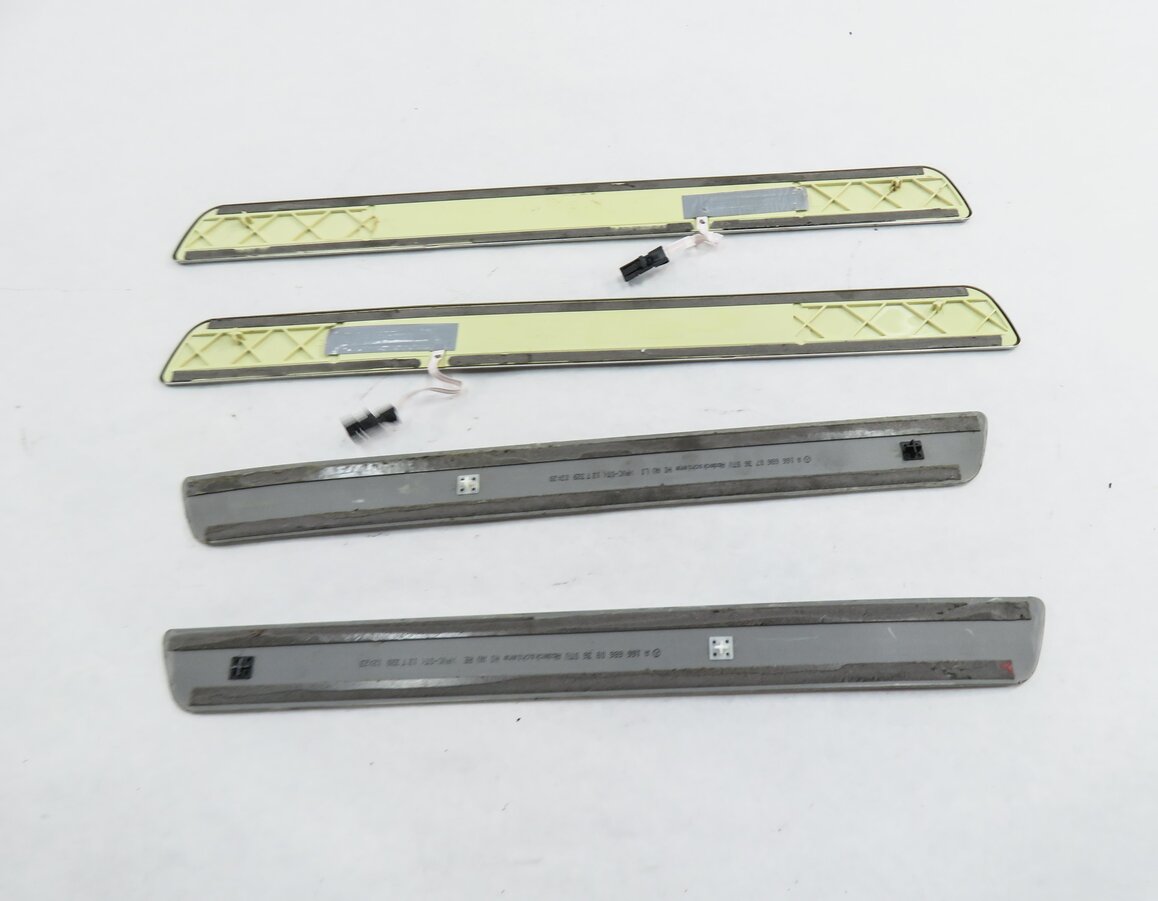 Thumbnail 7: 2013 MERCEDES GL450 (X166) FRONT & REAR LIGHTED DOOR SILL SCUFF PANEL TRIM SET-4