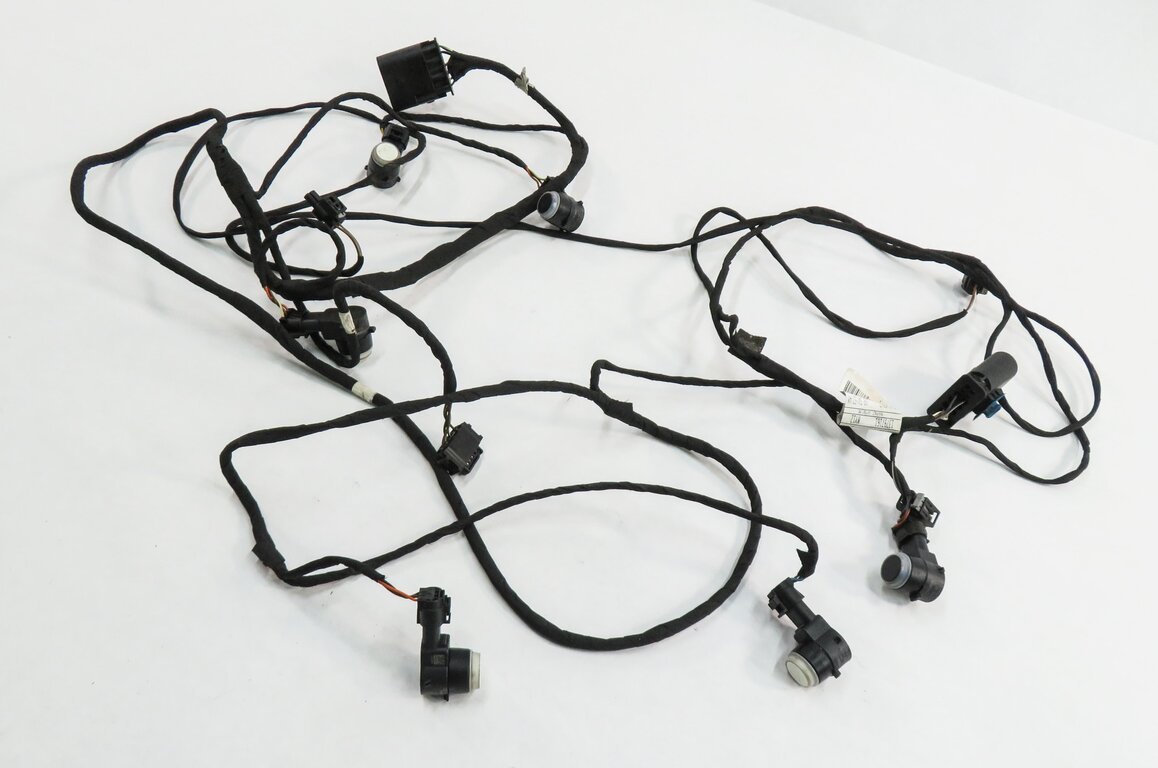 2013 MERCEDES GL450 (X166) FRONT PDC PARK DISTANCE SENSOR SET w/ HARNESS (WHITE)