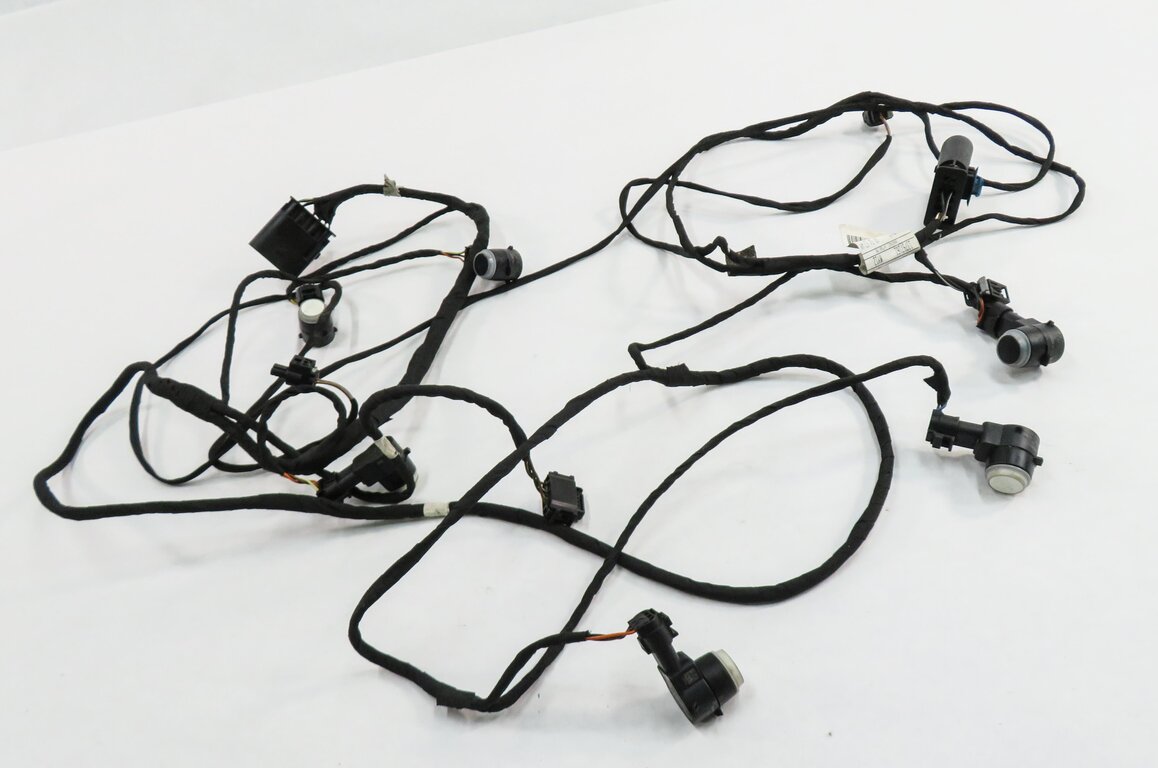 Thumbnail 2: 2013 MERCEDES GL450 (X166) FRONT PDC PARK DISTANCE SENSOR SET w/ HARNESS (WHITE)