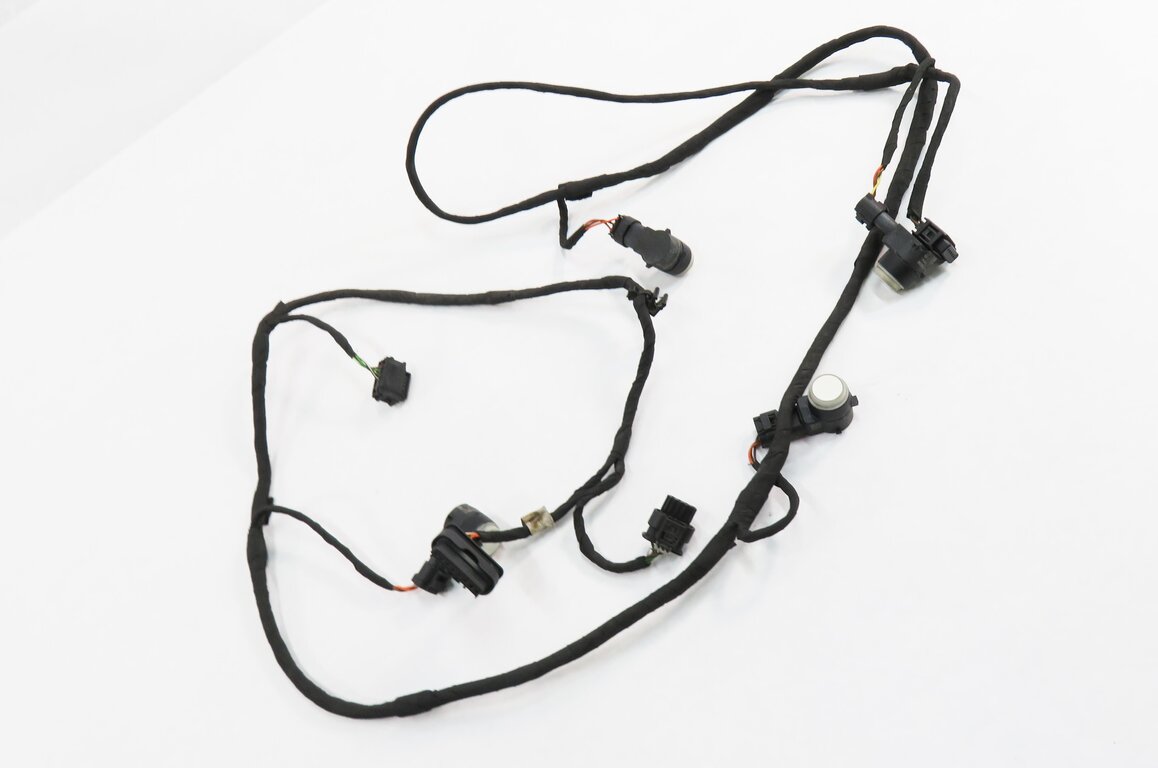 2013 MERCEDES GL450 (X166) REAR PDC PARK DISTANCE SENSOR SET w/ HARNESS (WHITE)