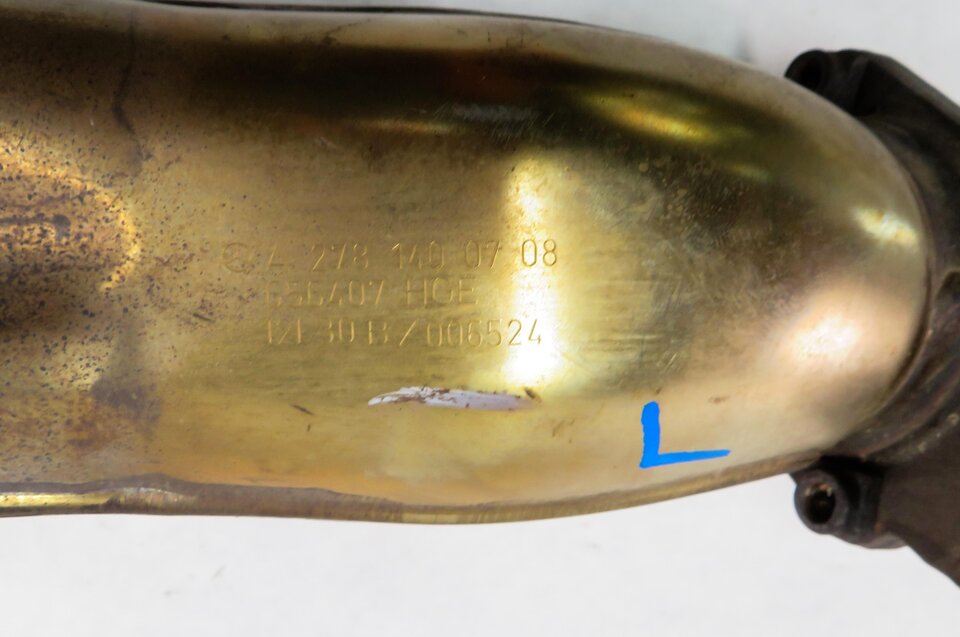 Thumbnail 6: 2013 MERCEDES GL450 (X166) 4.6L M278 ENGINE - LEFT TURBO EXHAUST PIPE