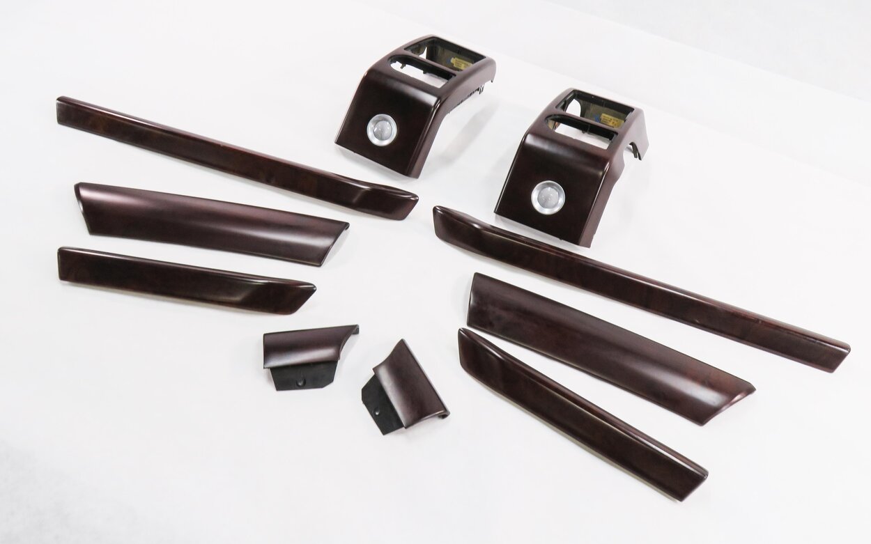 Thumbnail 1: 2006 RANGE ROVER (L322) DASH DOOR CONSOLE WOOD GRAIN TRIM PANEL SET