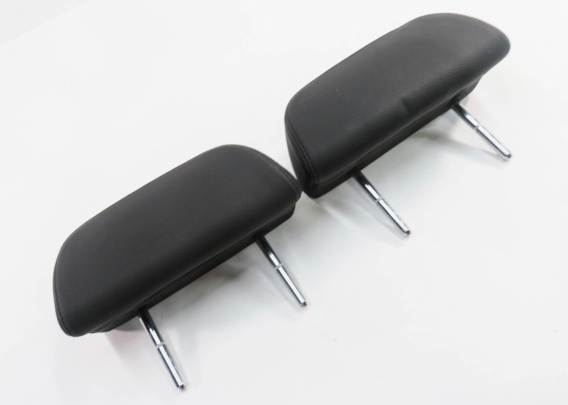 2006 BMW M6 ///M (E63) REAR SEAT - LEFT & RIGHT HEADREST SET-2 (BLACK LEATHER)