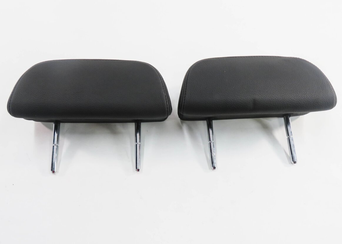Thumbnail 2: 2006 BMW M6 ///M (E63) REAR SEAT - LEFT & RIGHT HEADREST SET-2 (BLACK LEATHER)