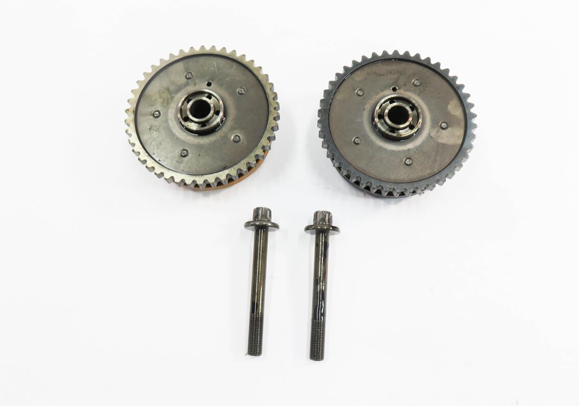 Thumbnail 2: 2011 BMW 750i (F01) 4.4L N63 ENGINE - LEFT INTAKE & EXHAUST TIMING GEAR SET-2