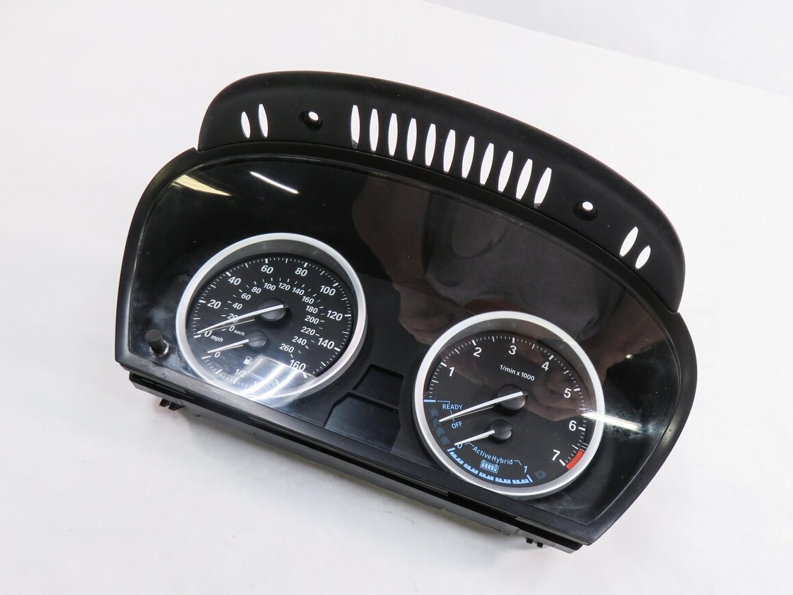 Thumbnail 2: 2010-2011 BMW X6 (E72) ACTIVEHYBRID - SPEEDOMETER INSTRUMENT GAUGE CLUSTER (61k)
