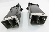 Thumbnail 6: 2014 AUDI S8 (D4 4H) FRONT LEFT & RIGHT BUMPER IMPACT BAR MOUNT BRACKET SET-2