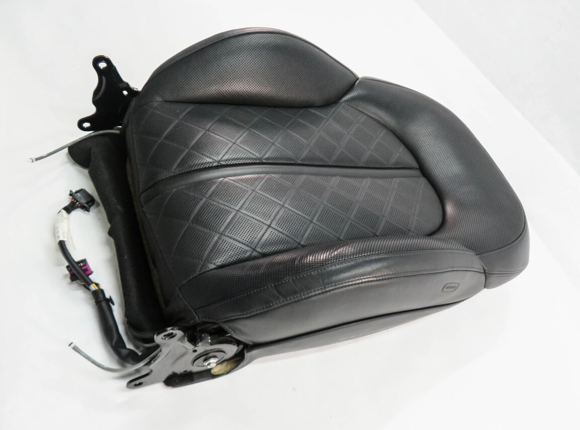 Thumbnail 2: 2014 AUDI S8 (D4 4H) DRIVER - UPPER TOP HEATED SPORT SEAT CUSHION (BLACK)