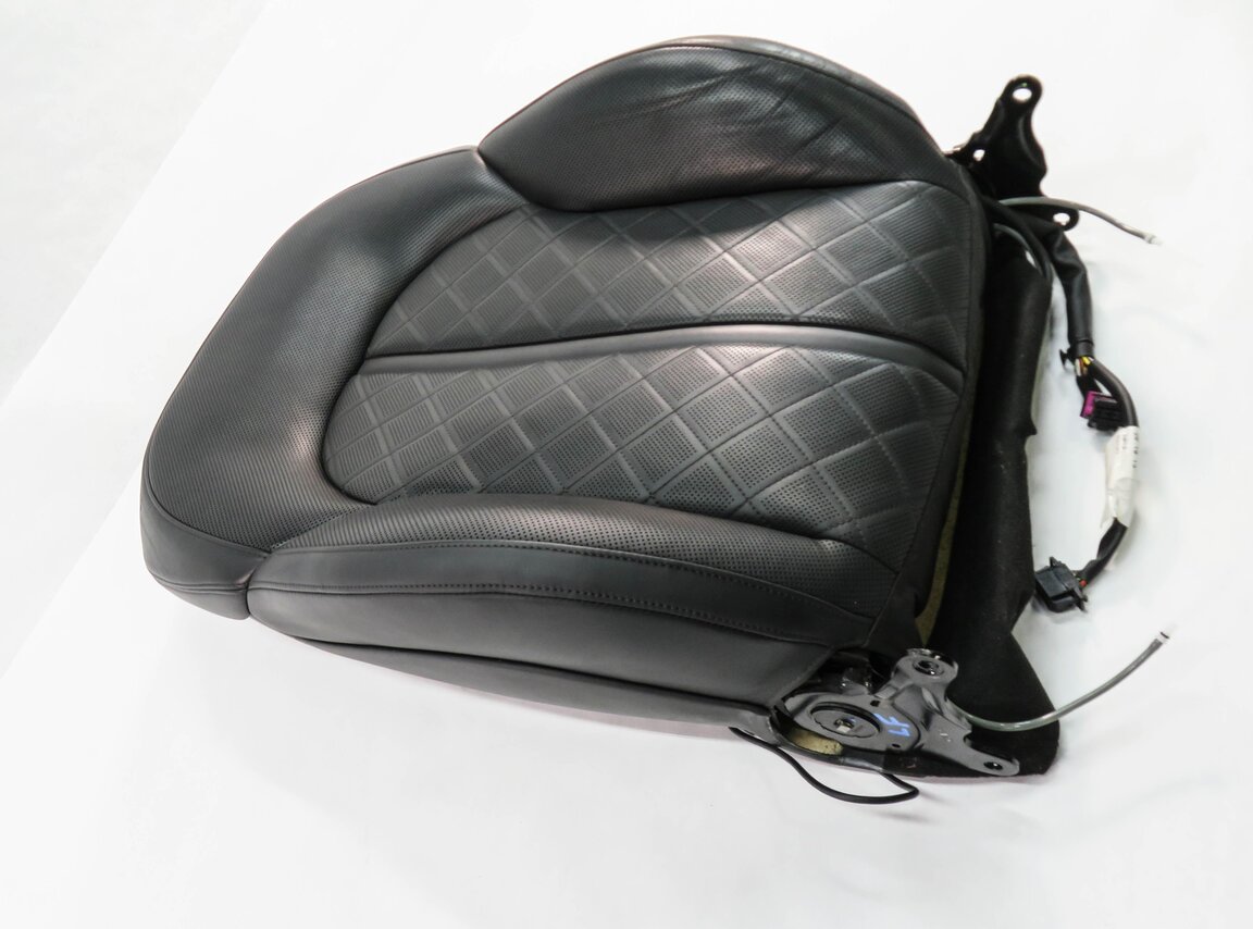 Thumbnail 3: 2014 AUDI S8 (D4 4H) DRIVER - UPPER TOP HEATED SPORT SEAT CUSHION (BLACK)