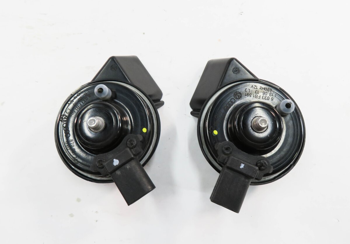 Thumbnail 5: 2008-2017 AUDI A4 A5 S4 S5 Q5 (B8 8K 8R 8T) HIGH & LOW TONE SAFETY HORN SET-2