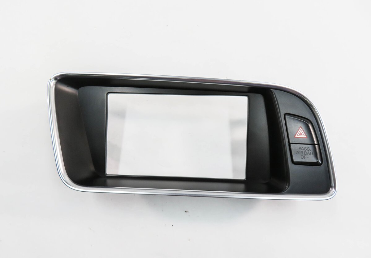 Thumbnail 2: 2014 AUDI Q5 (B8 8R) GPS NAVIGATION MEDIA DISPLAY SCREEN TRIM BEZEL w/ HAZARD