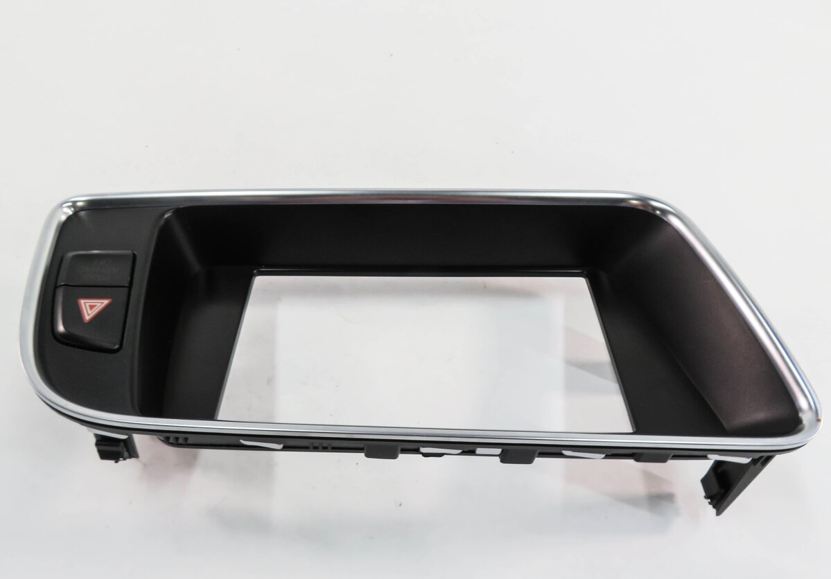 Thumbnail 5: 2014 AUDI Q5 (B8 8R) GPS NAVIGATION MEDIA DISPLAY SCREEN TRIM BEZEL w/ HAZARD
