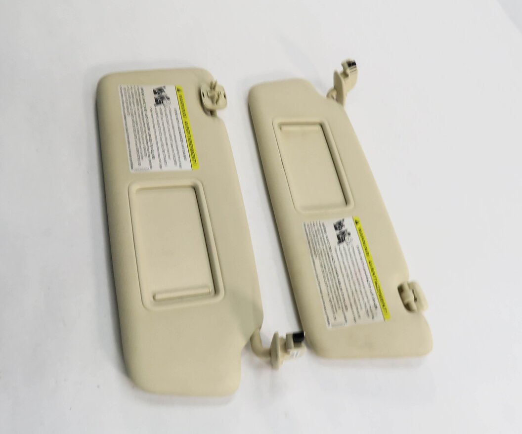 Thumbnail 12: 2013-2016 AUDI Q5 SQ5 (B8 8R) FRONT LEFT & RIGHT SUNVISOR SHADE SET-2 (BEIGE)