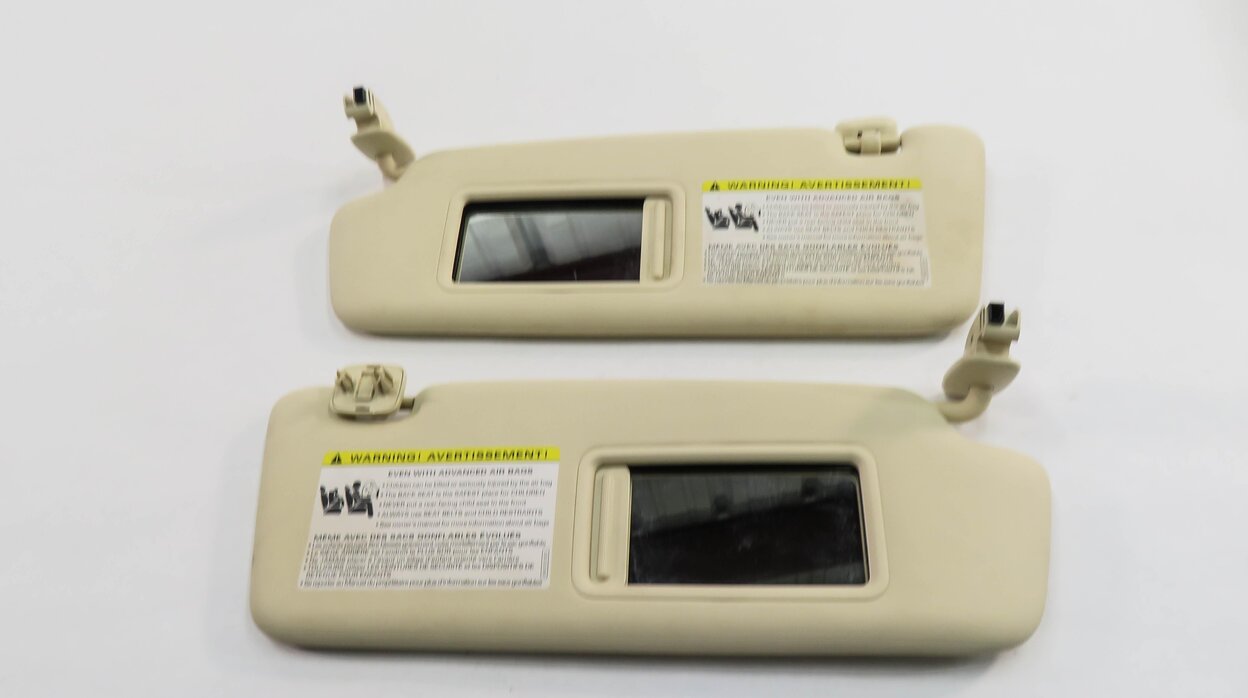 Thumbnail 13: 2013-2016 AUDI Q5 SQ5 (B8 8R) FRONT LEFT & RIGHT SUNVISOR SHADE SET-2 (BEIGE)