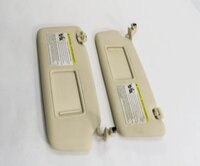 Thumbnail 4: 2013-2016 AUDI Q5 SQ5 (B8 8R) FRONT LEFT & RIGHT SUNVISOR SHADE SET-2 (BEIGE)