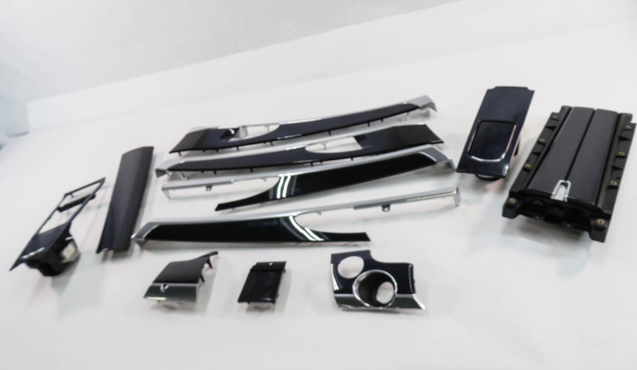 2012 PORSCHE PANAMERA (970 G1) DASH DOOR CONSOLE TRIM PANEL SET (PIANO BLACK)